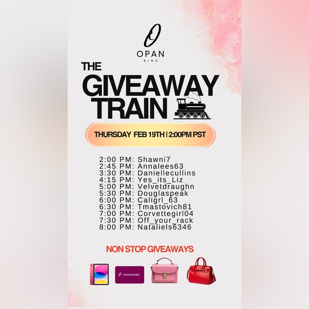 Opan Bins Giveaway Train! Join me Every Tuesday & Thursday! - Picture 2 of 5